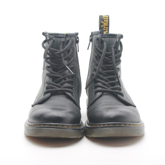 Dr. Marten's Softy T Leather Lace Up Black High Top Boot Kids US3 EU34 - Picture 3 of 16